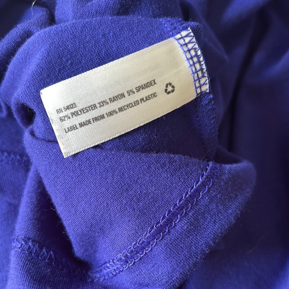 GAP Wrap Dress Pretty Purple Blue Knit Size L - Picture 7 of 8